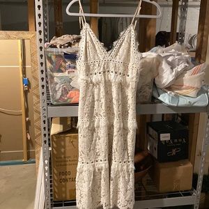 White lace dress